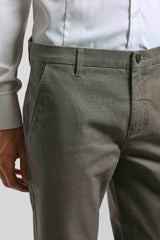 Pantaloni chino microfantasia|Colore:Sabbia