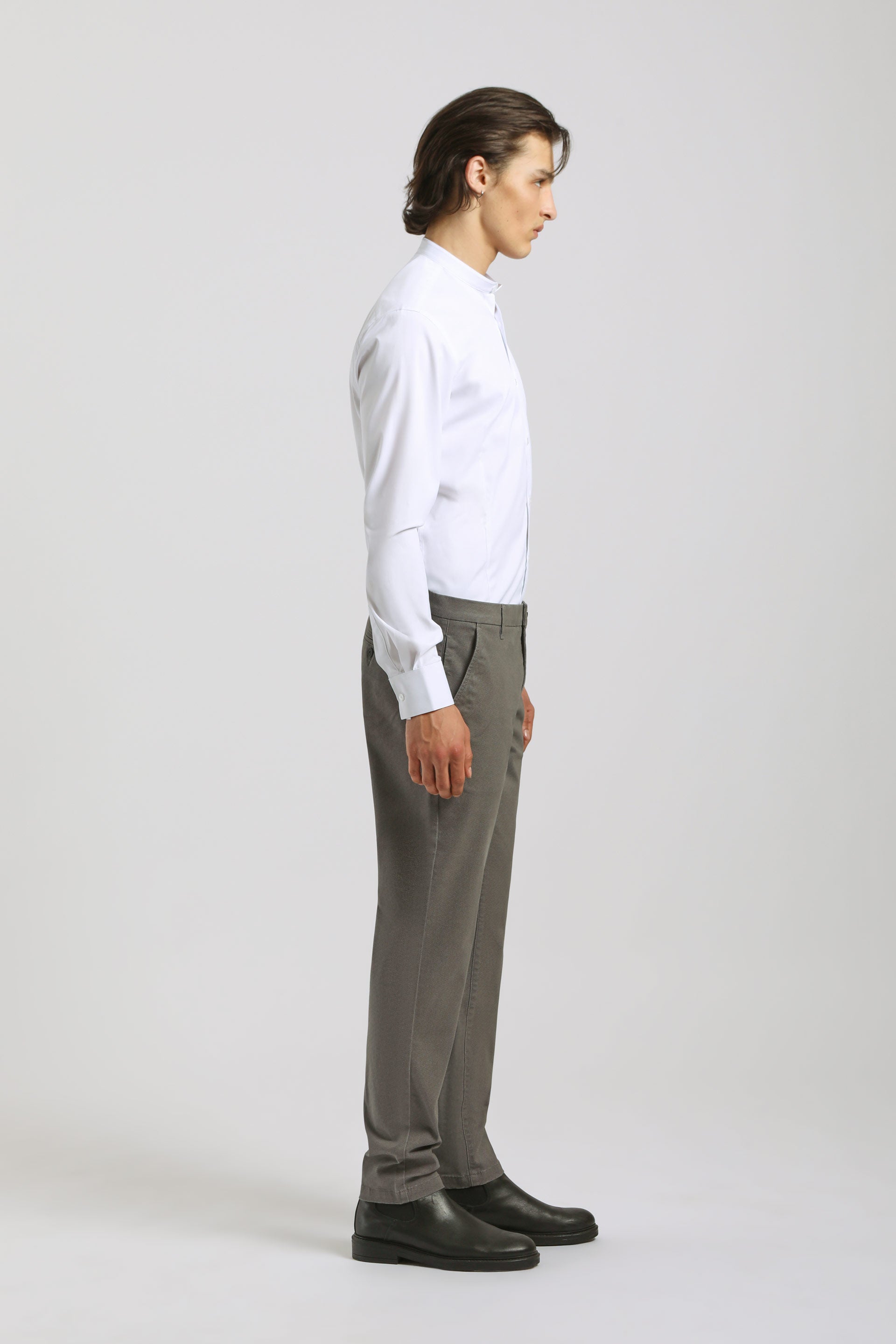 Pantaloni chino microfantasia|Colore:Sabbia