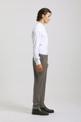 Pantaloni chino microfantasia|Colore:Sabbia