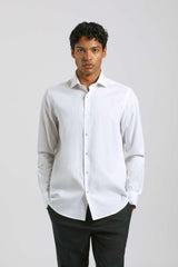 Camicia tinta unita 100% cotone|Colore:Bianco