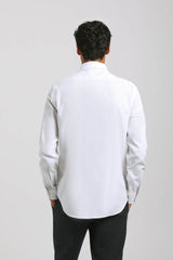 Camicia tinta unita 100% cotone|Colore:Bianco