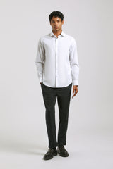 Camicia tinta unita 100% cotone|Colore:Bianco