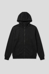 Felpa zip con cappuccio|Colore:Nero