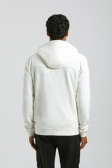 Felpa zip con cappuccio|Colore:Off white