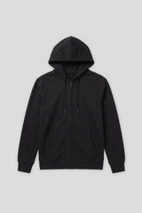 Felpa zip con cappuccio|Colore:Nero