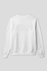Felpa girocollo con stampa|Colore:Bianco