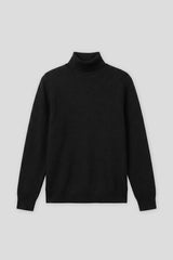 Maglia collo alto in viscosa|Colore:Nero