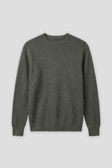 Maglia girocollo strutturata|Colore:Fango