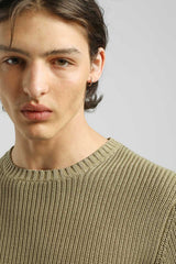 Maglia girocollo 100% cotone|Colore:Safari