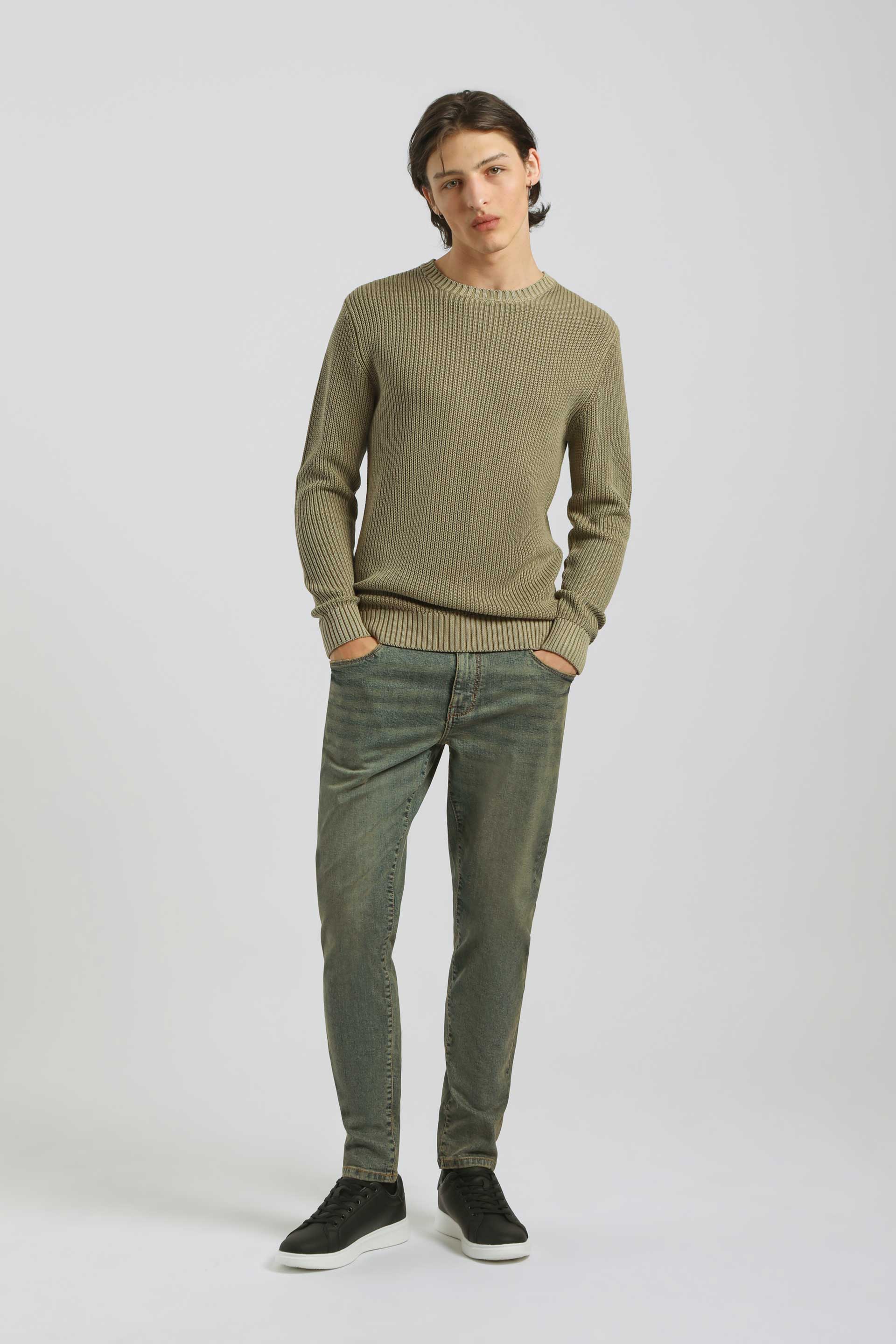 Maglia girocollo 100% cotone|Colore:Safari