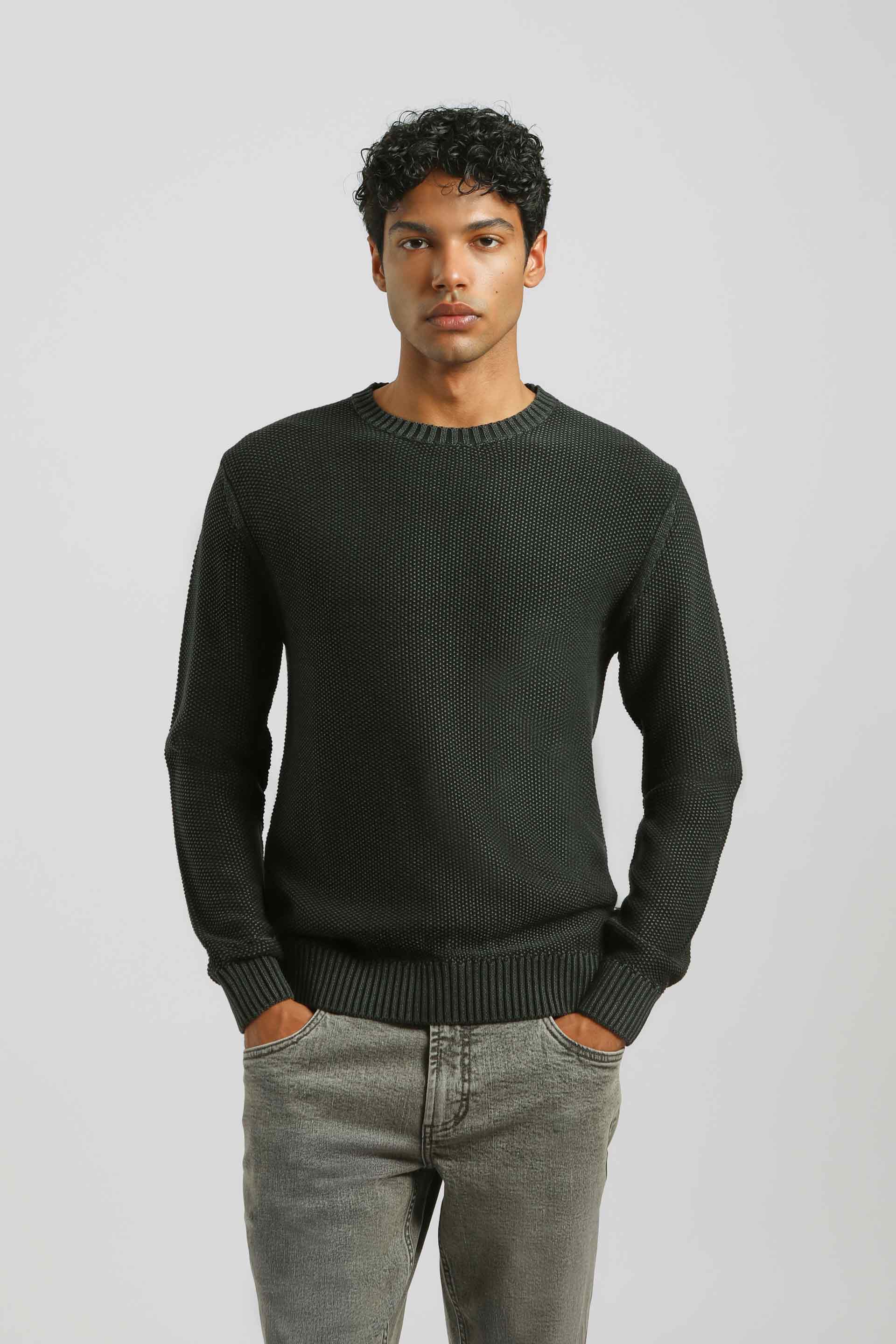 Maglia girocollo 100% cotone|Colore:Nero
