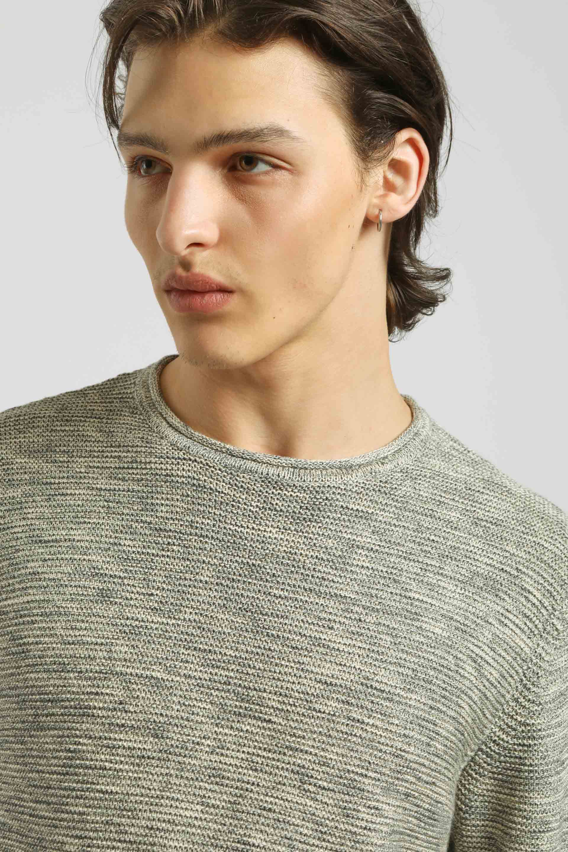 Maglia girocollo 100% cotone|Colore:Grigio tw
