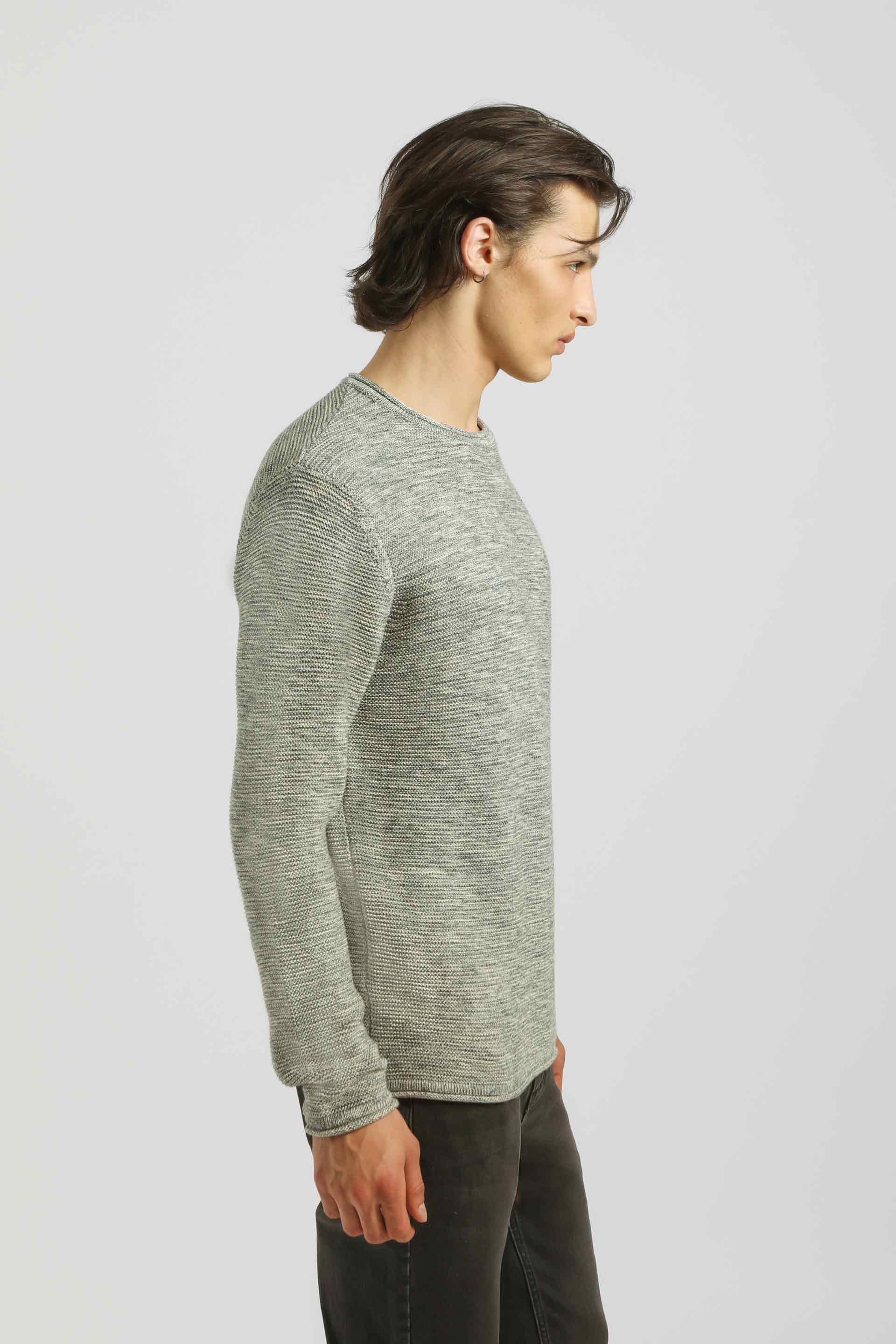 Maglia girocollo 100% cotone|Colore:Grigio tw