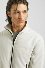 Bomber imbottito con collo lupetto|Colore:Ghiaccio