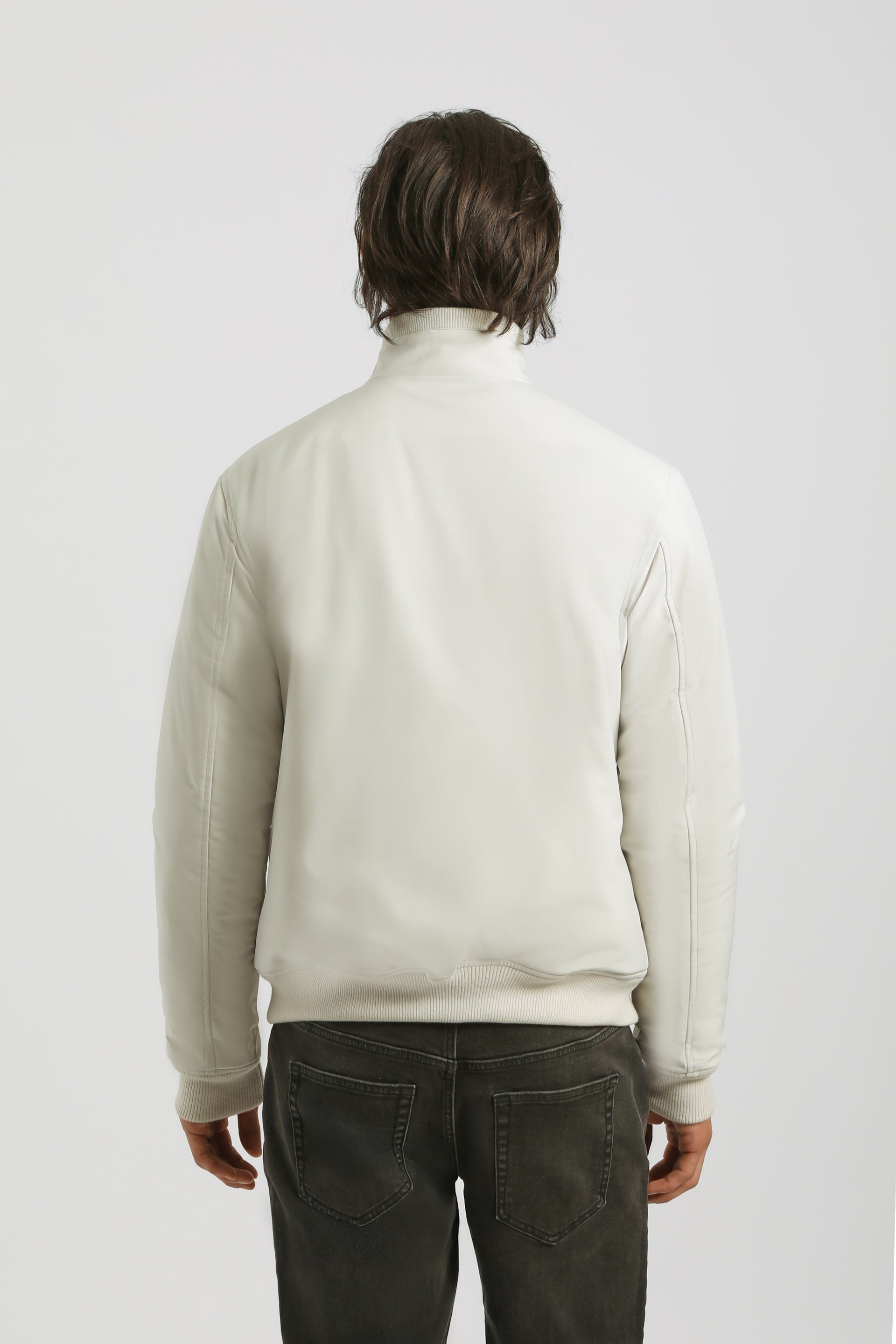 Bomber imbottito con collo lupetto|Colore:Ghiaccio