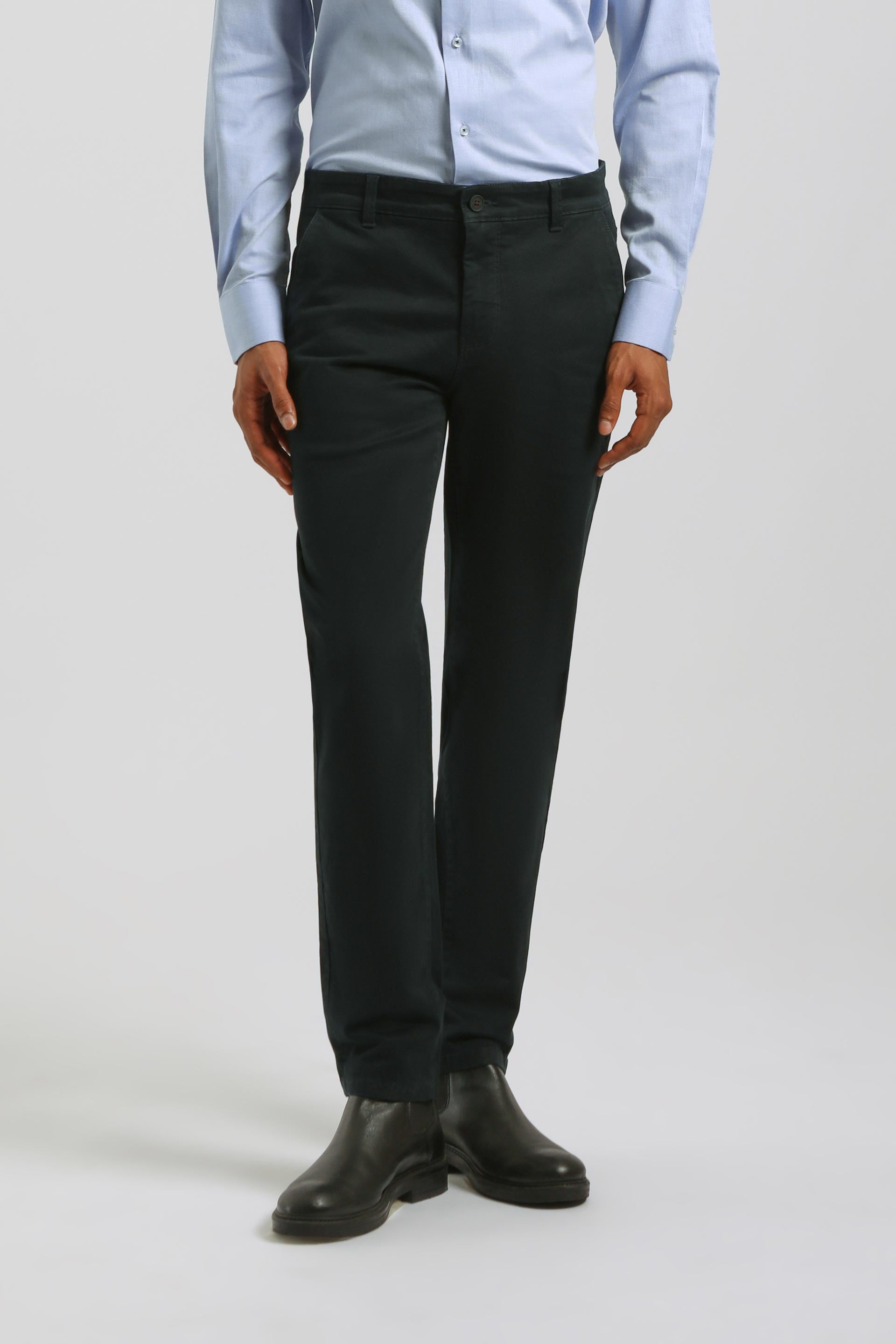 Pantaloni chino in cotone|Colore:Blue