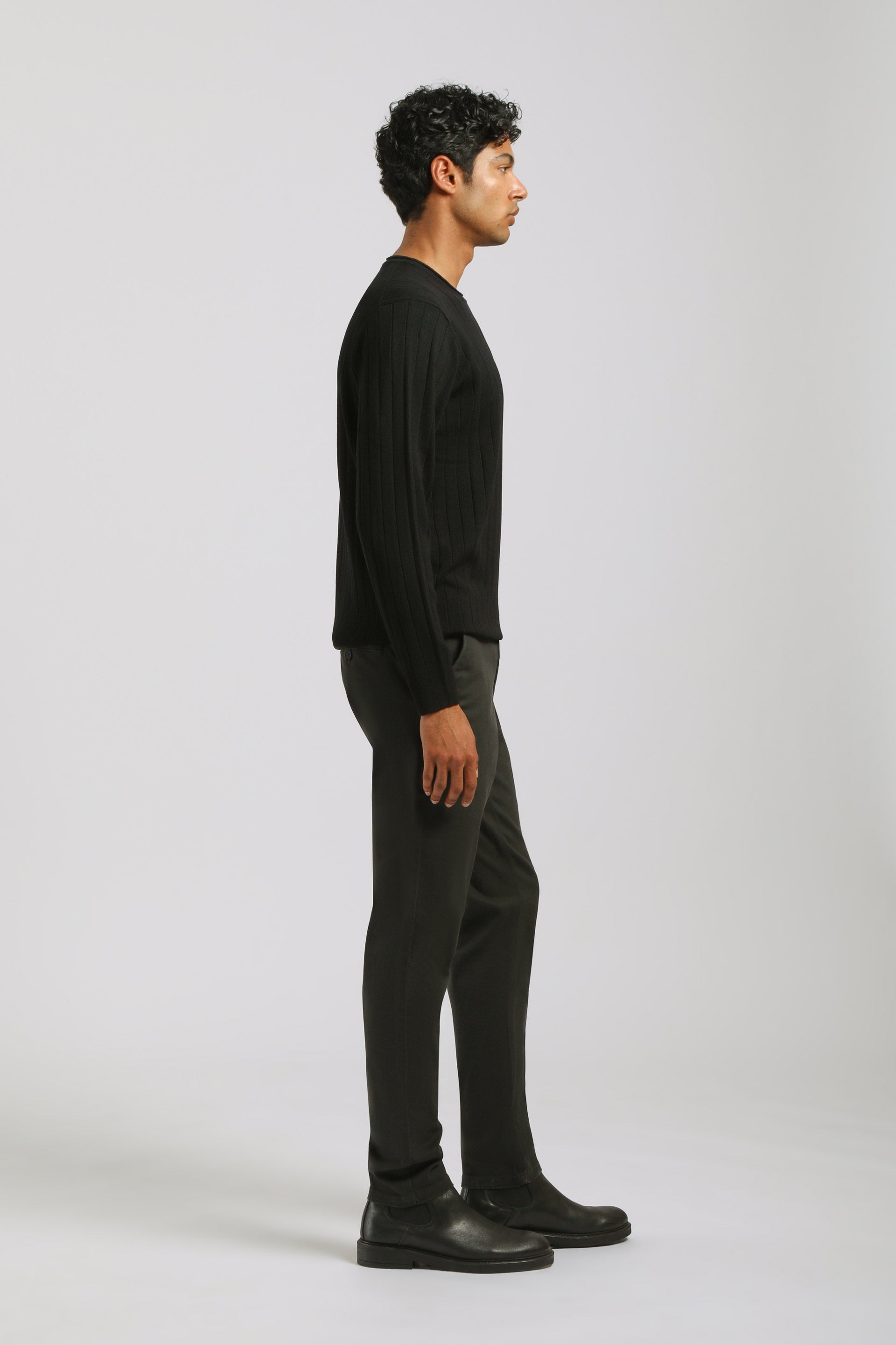 Pantaloni chino in cotone|Colore:Antracite