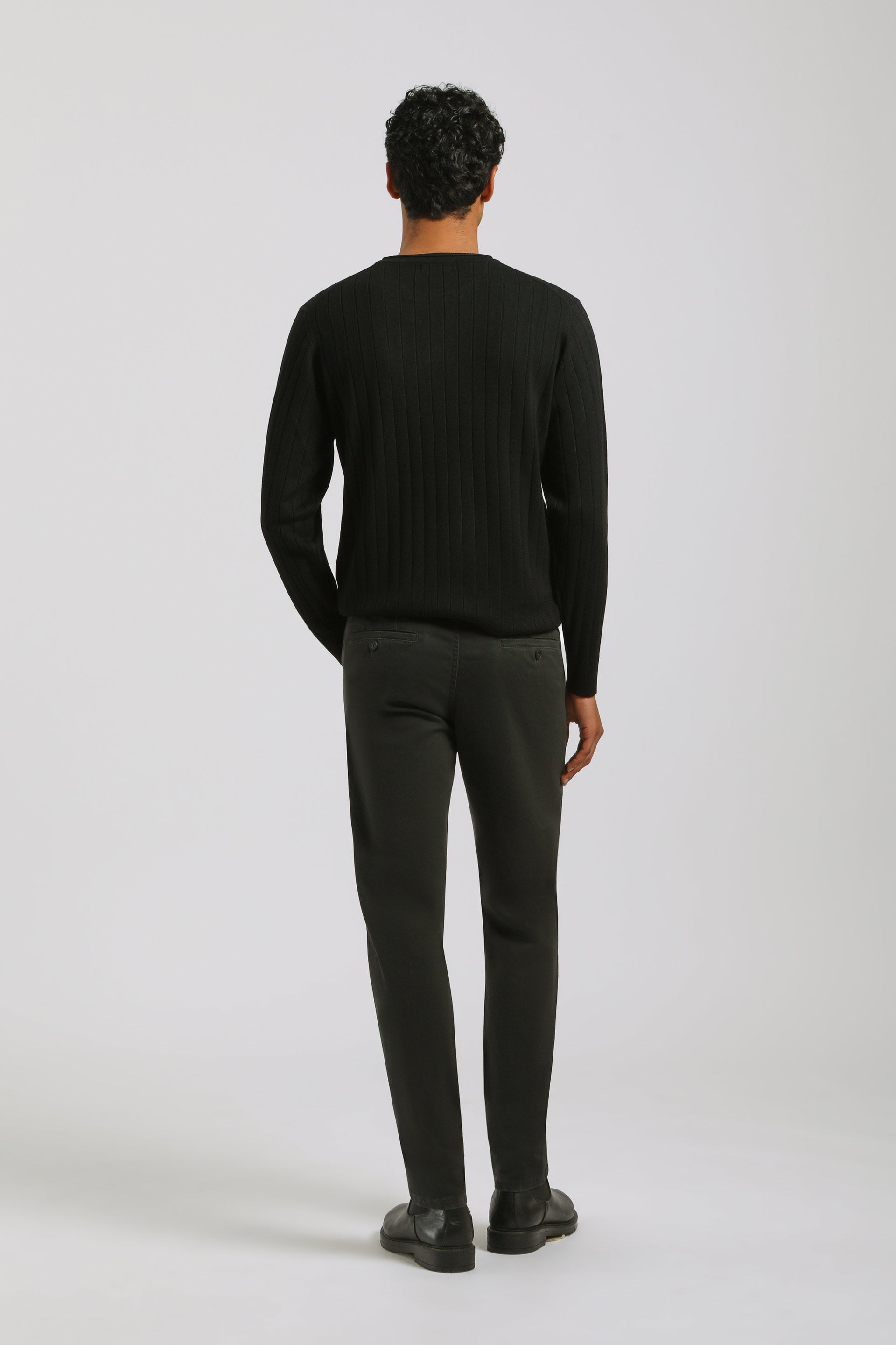Pantaloni chino in cotone|Colore:Antracite
