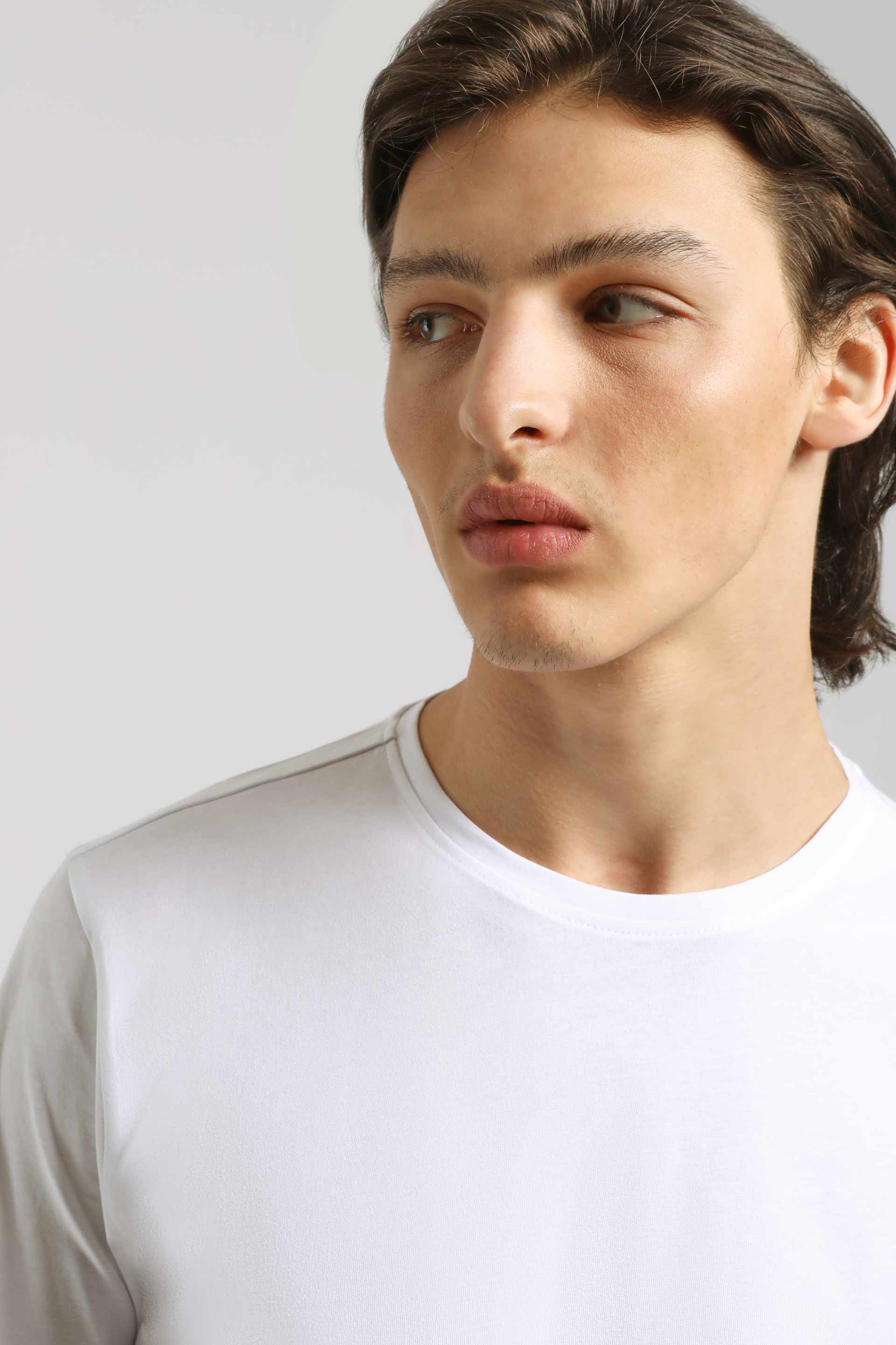 T-shirt manica lunga 100% cotone|Colore:Bianco