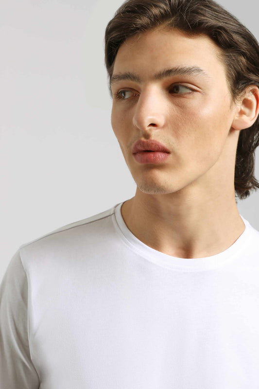 T-shirt manica lunga 100% cotone|Colore:Bianco