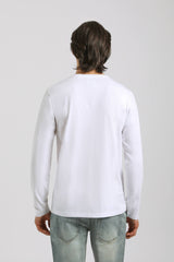 T-shirt manica lunga 100% cotone|Colore:Bianco