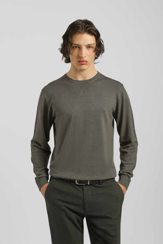 T-shirt manica lunga 100% cotone|Colore:Grigio scuro
