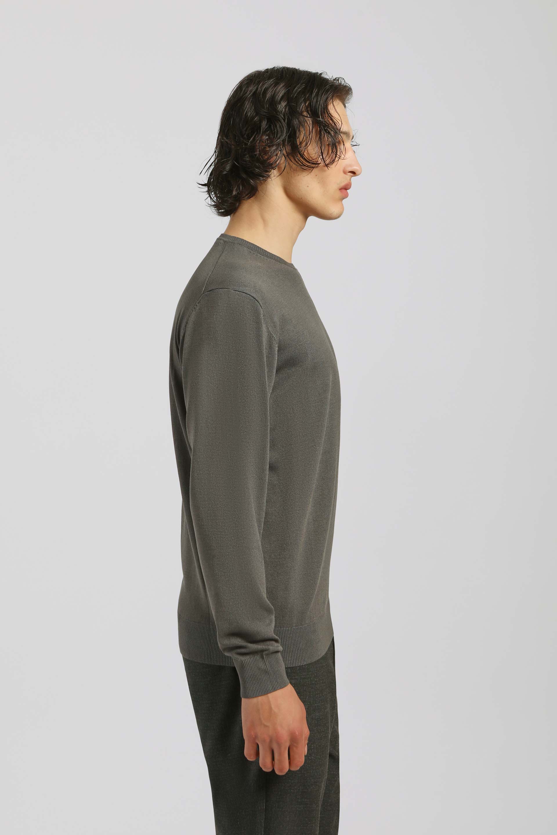 T-shirt manica lunga 100% cotone|Colore:Grigio scuro