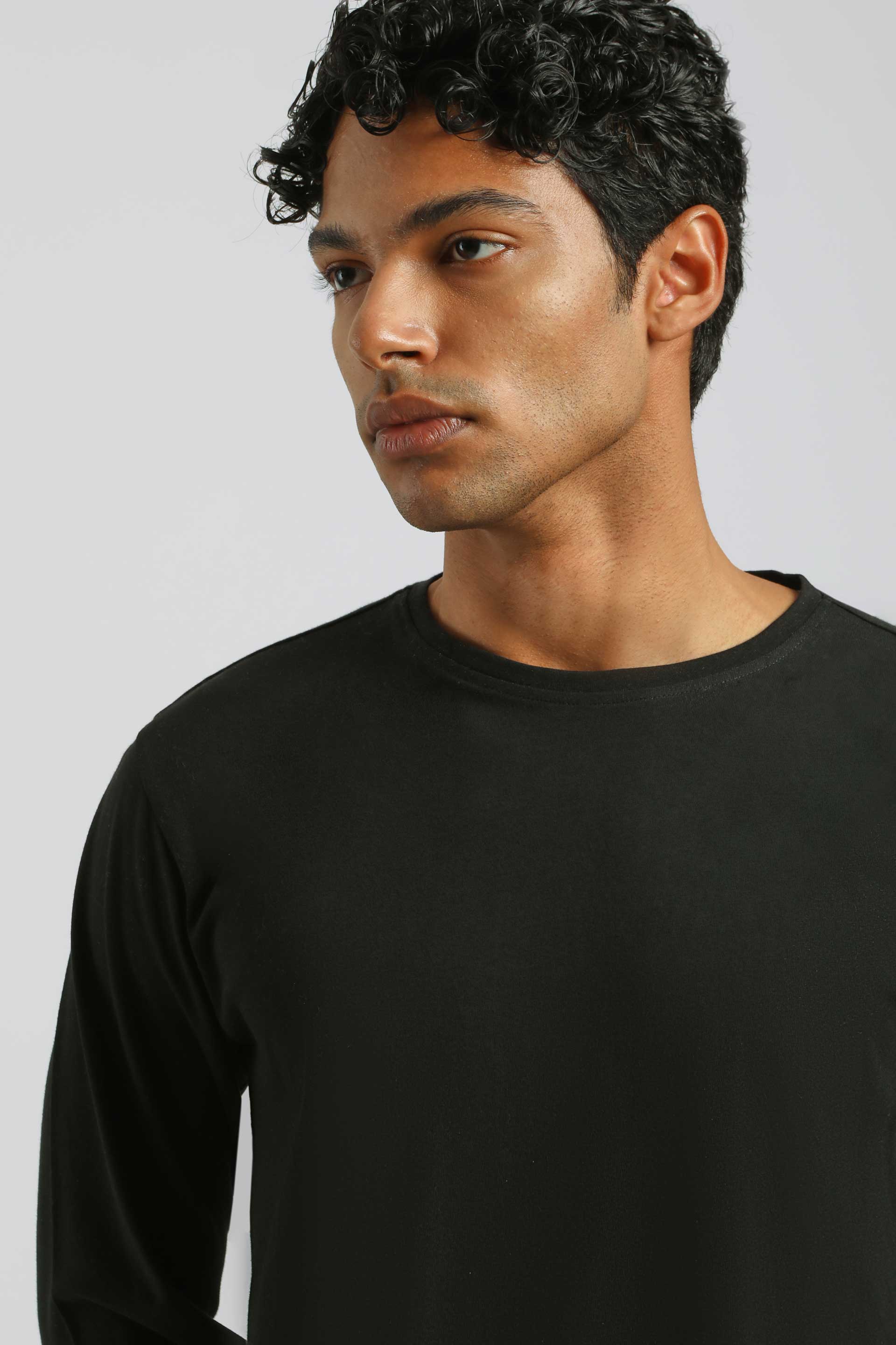 T-shirt manica lunga 100% cotone|Colore:Nero