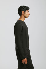 T-shirt manica lunga 100% cotone|Colore:Nero