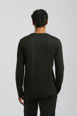T-shirt manica lunga 100% cotone|Colore:Nero