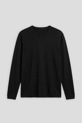 T-shirt manica lunga 100% cotone|Colore:Nero