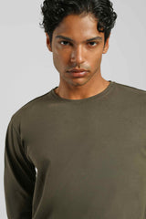 T-shirt manica lunga 100% cotone|Colore:Verde scuro