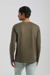 T-shirt manica lunga 100% cotone|Colore:Verde scuro