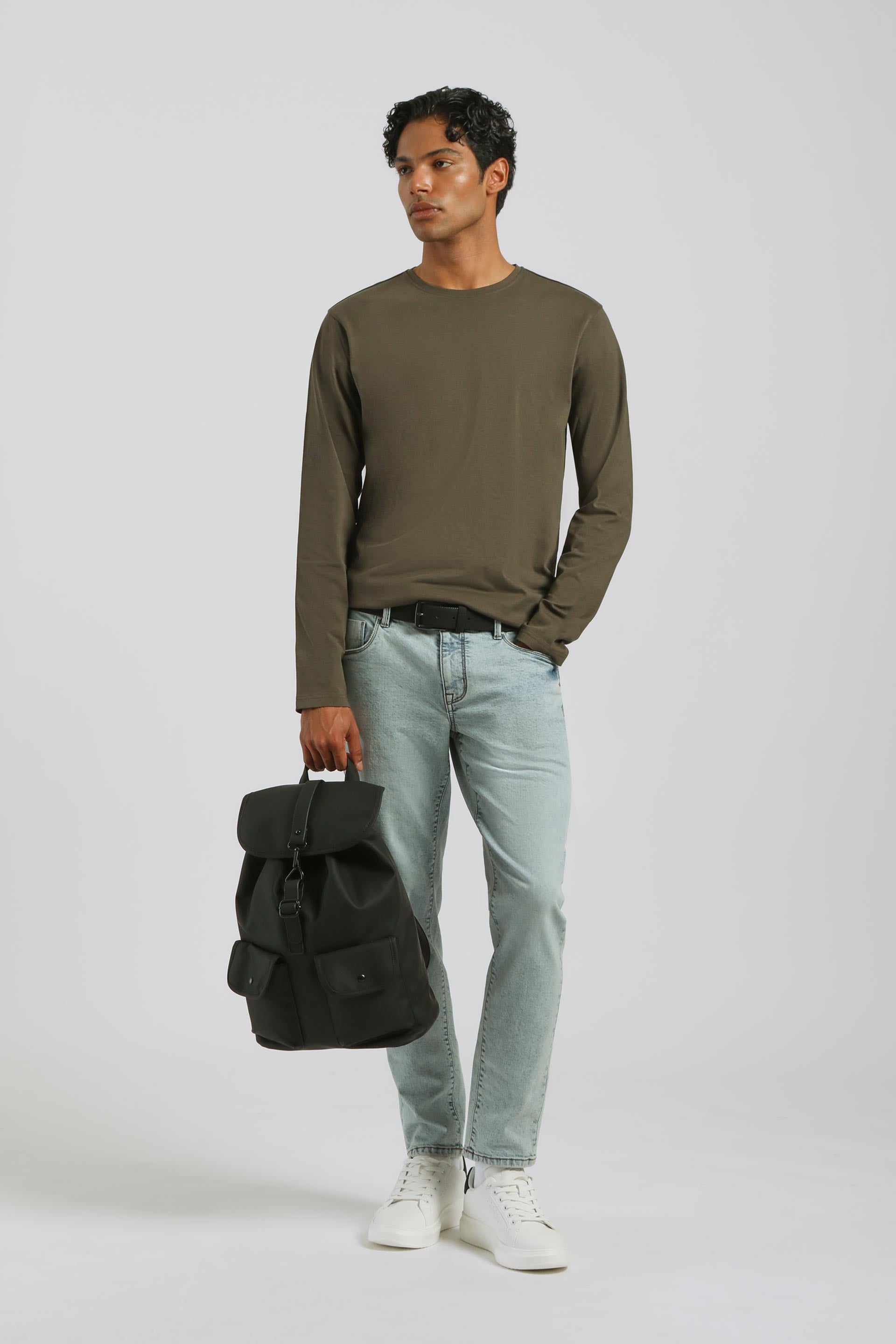 T-shirt manica lunga 100% cotone|Colore:Verde scuro