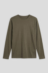 T-shirt manica lunga 100% cotone|Colore:Verde scuro