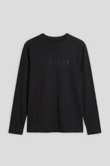 T-shirt manica lunga con stampa|Colore:Nero