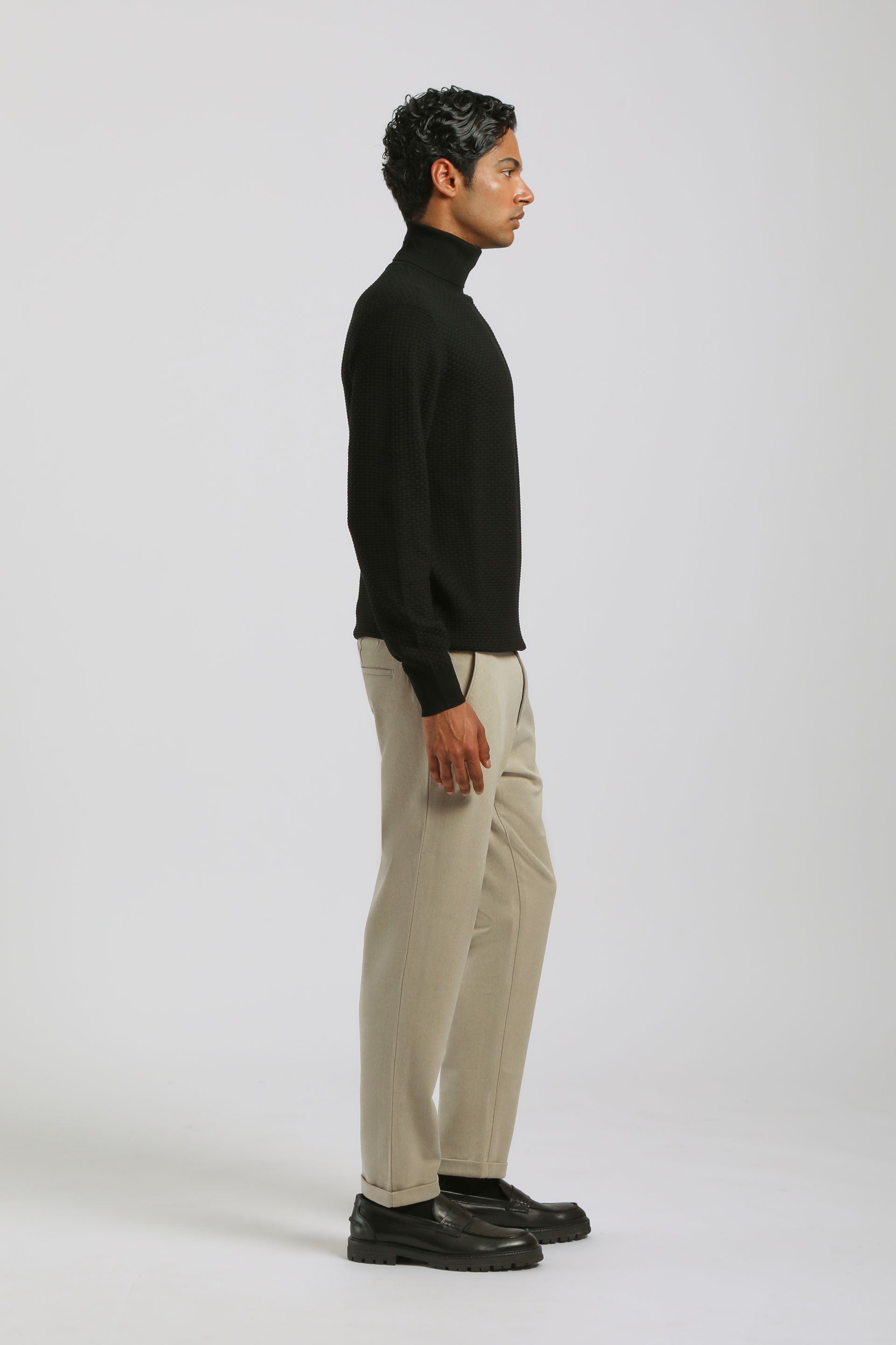 Pantaloni chino con laccetto|Colore:Beige