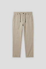 Pantaloni chino con laccetto|Colore:Beige