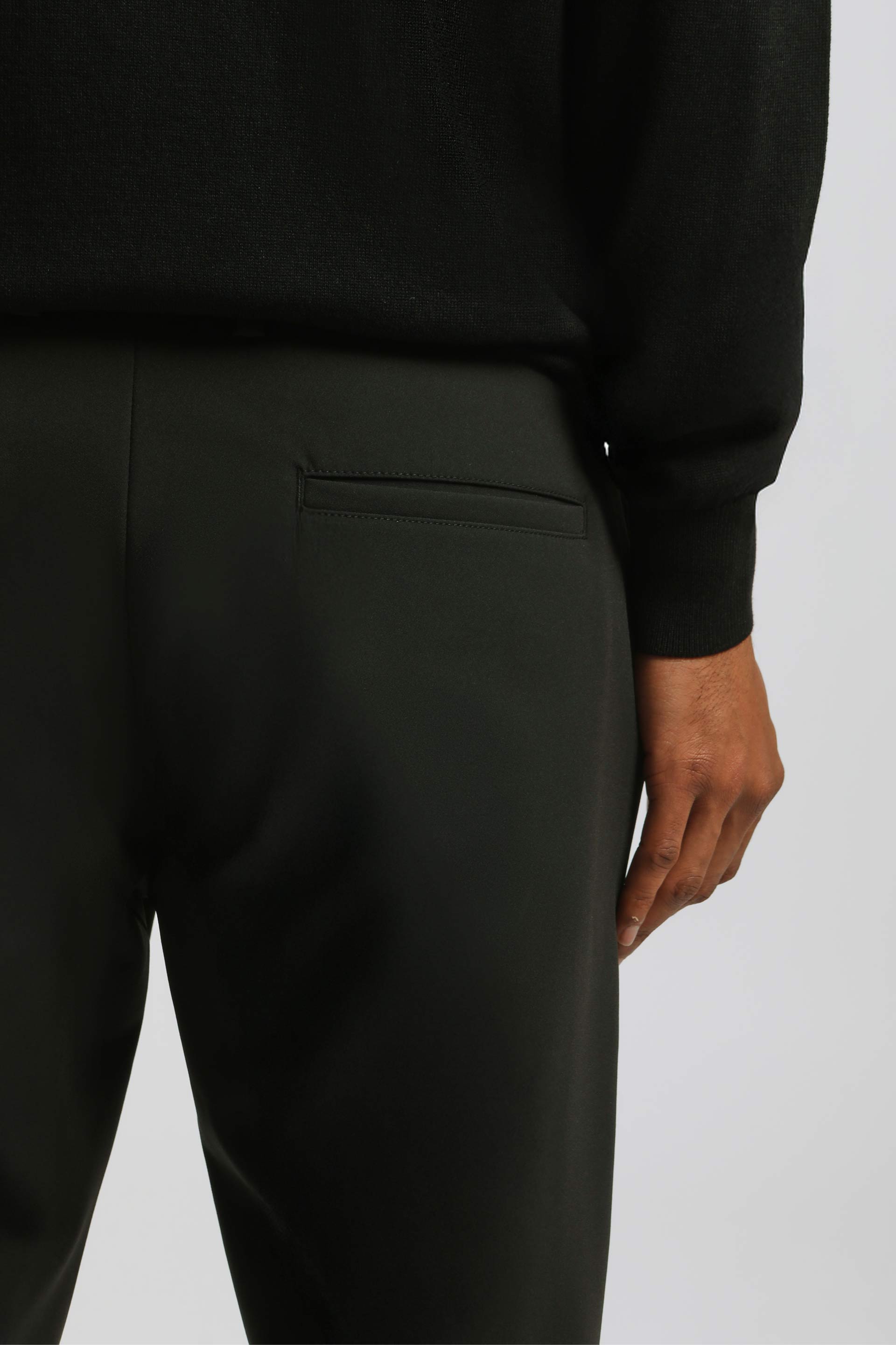 Pantaloni chino in nylon|Colore:Nero