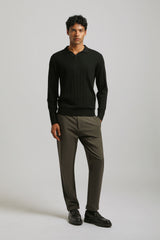 Pantaloni chino in tessuto tecnico|Colore:Verde