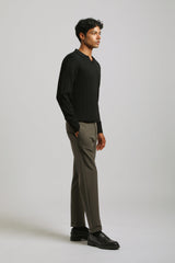 Pantaloni chino in tessuto tecnico|Colore:Verde