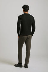 Pantaloni chino in tessuto tecnico|Colore:Verde