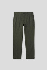 Pantaloni chino con fantasia a quadri|Colore:Grigio scuro