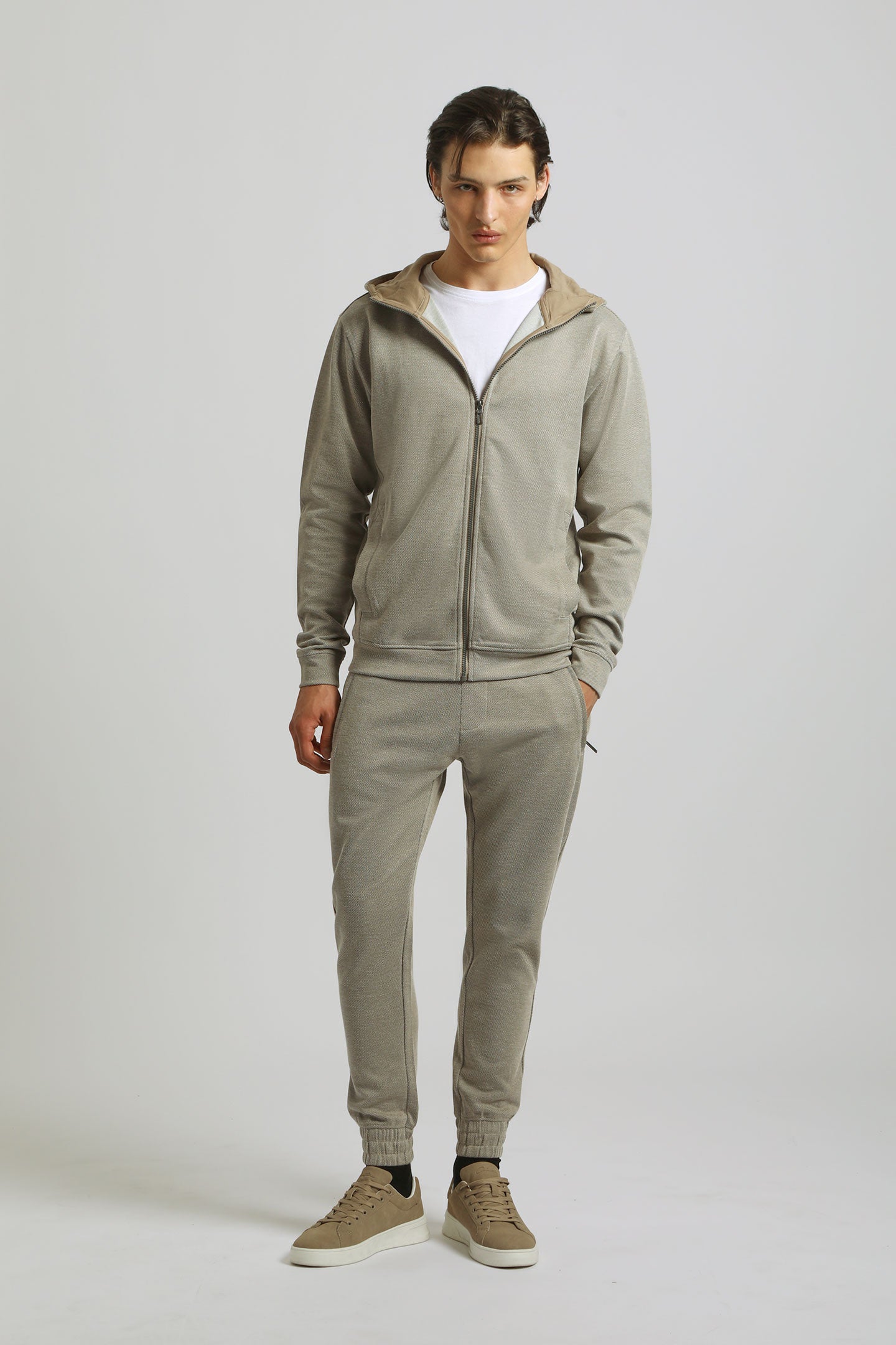 Jogger in felpa|Colore:Cammello