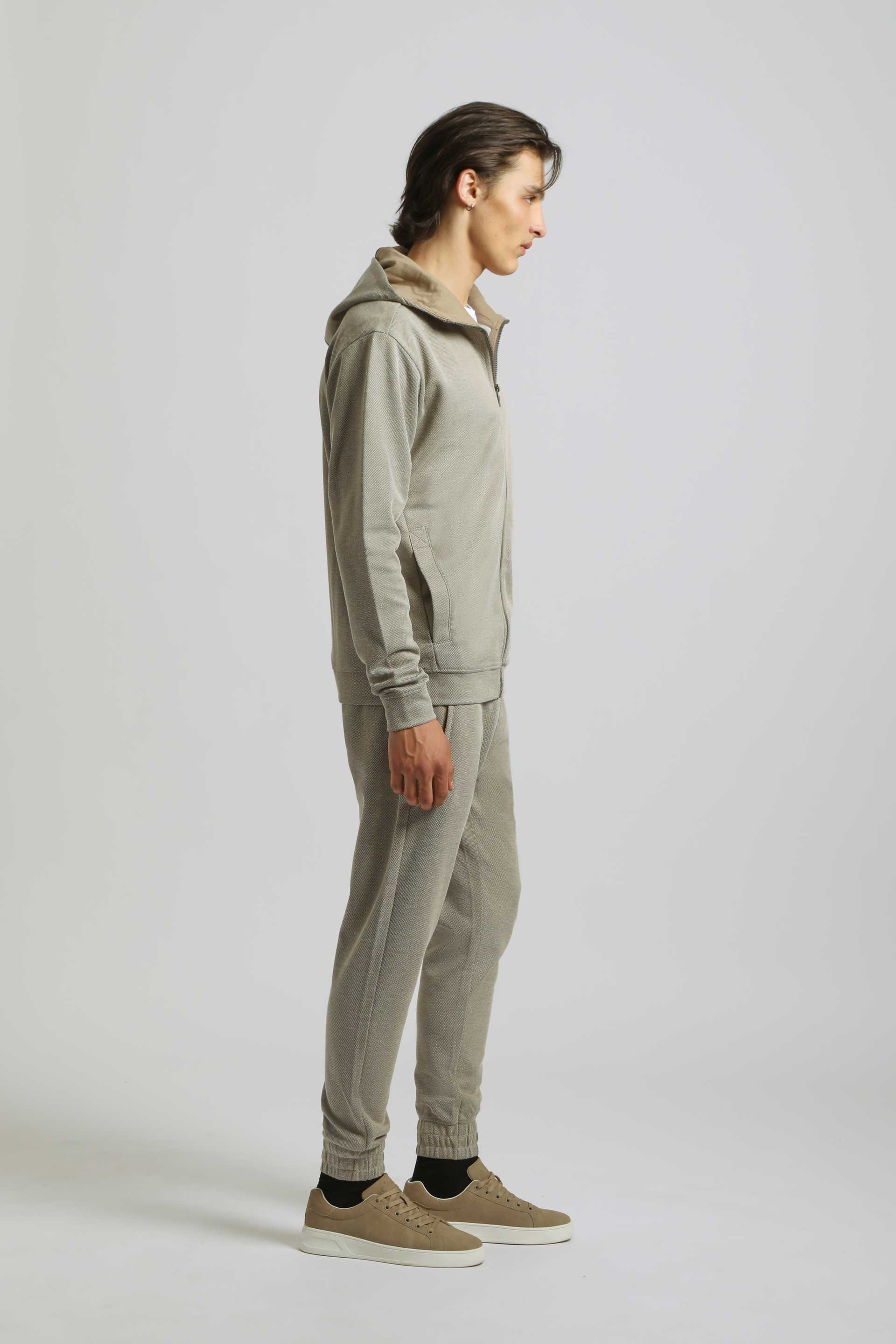 Jogger in felpa|Colore:Cammello