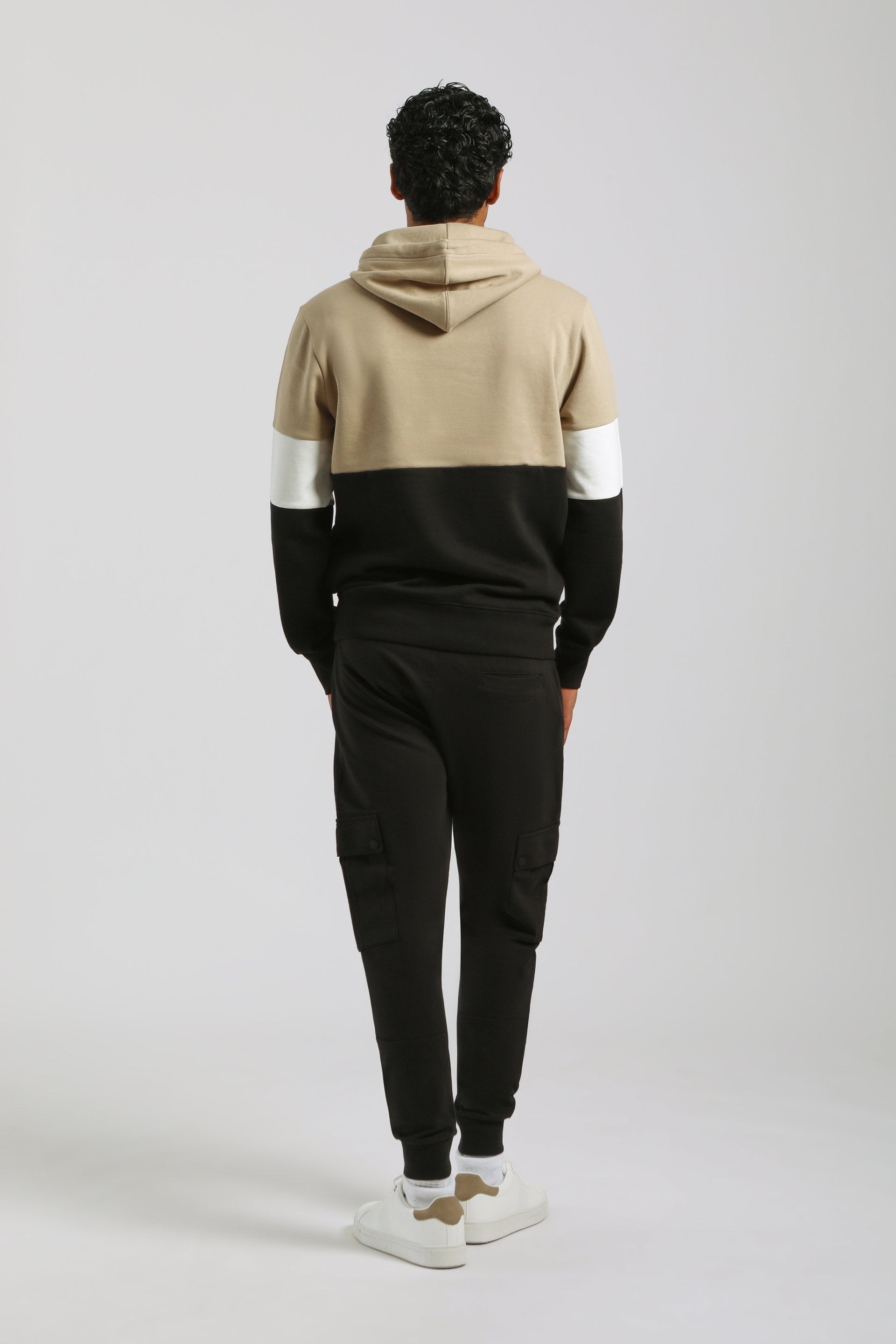 Jogger cargo in felpa|Colore:Nero
