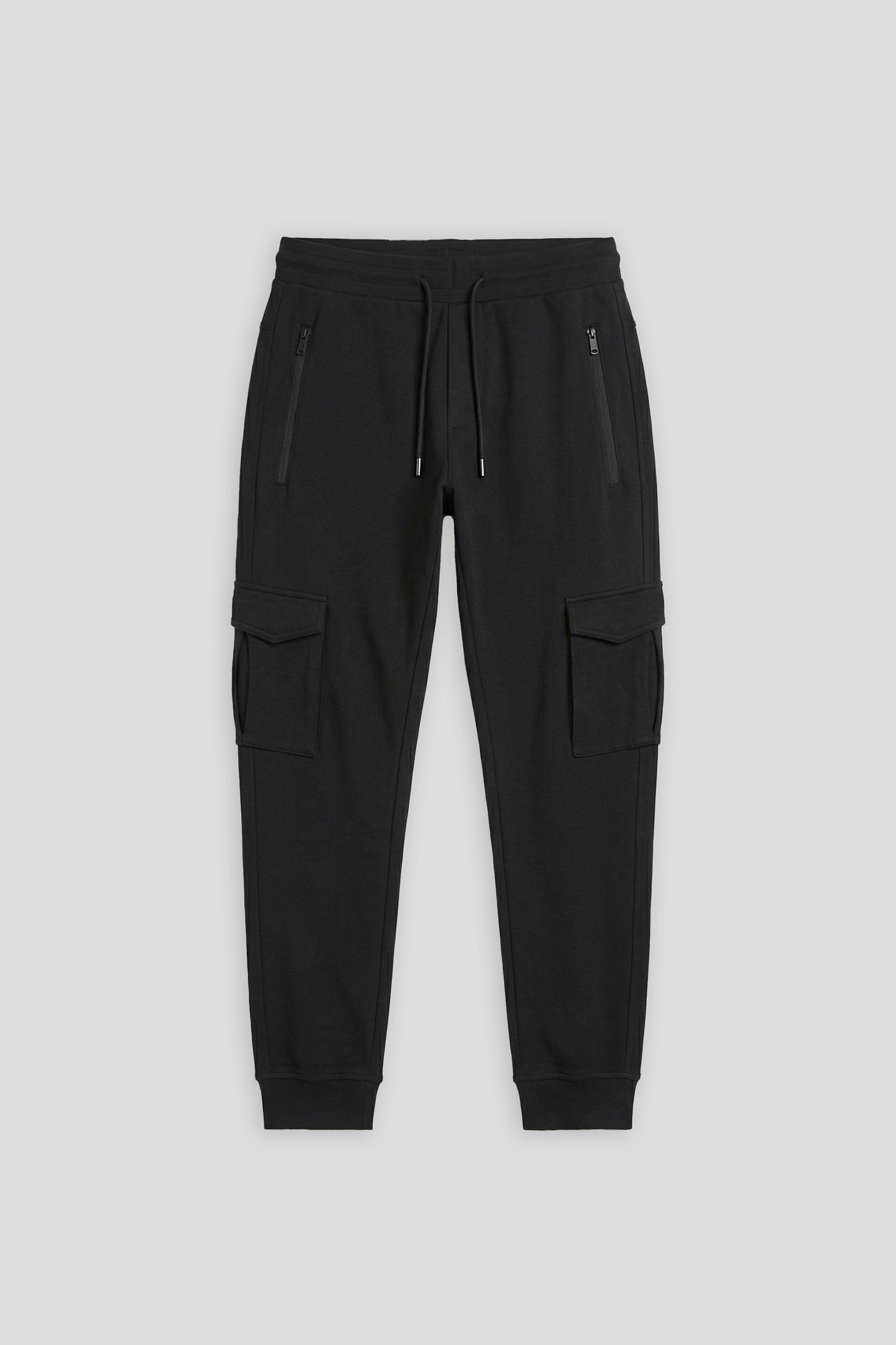 Jogger cargo in felpa|Colore:Nero