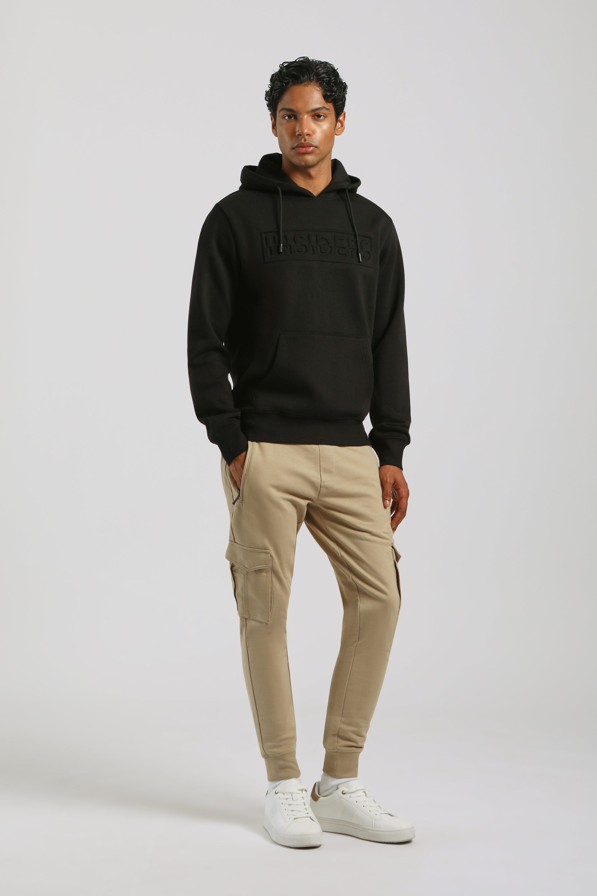 Jogger cargo in felpa|Colore:Sabbia