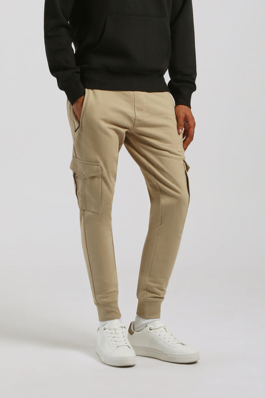 Jogger cargo in felpa|Colore:Sabbia