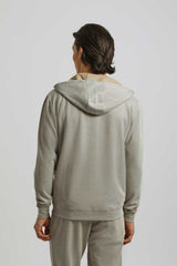 Felpa zip con cappuccio|Colore:Cammello